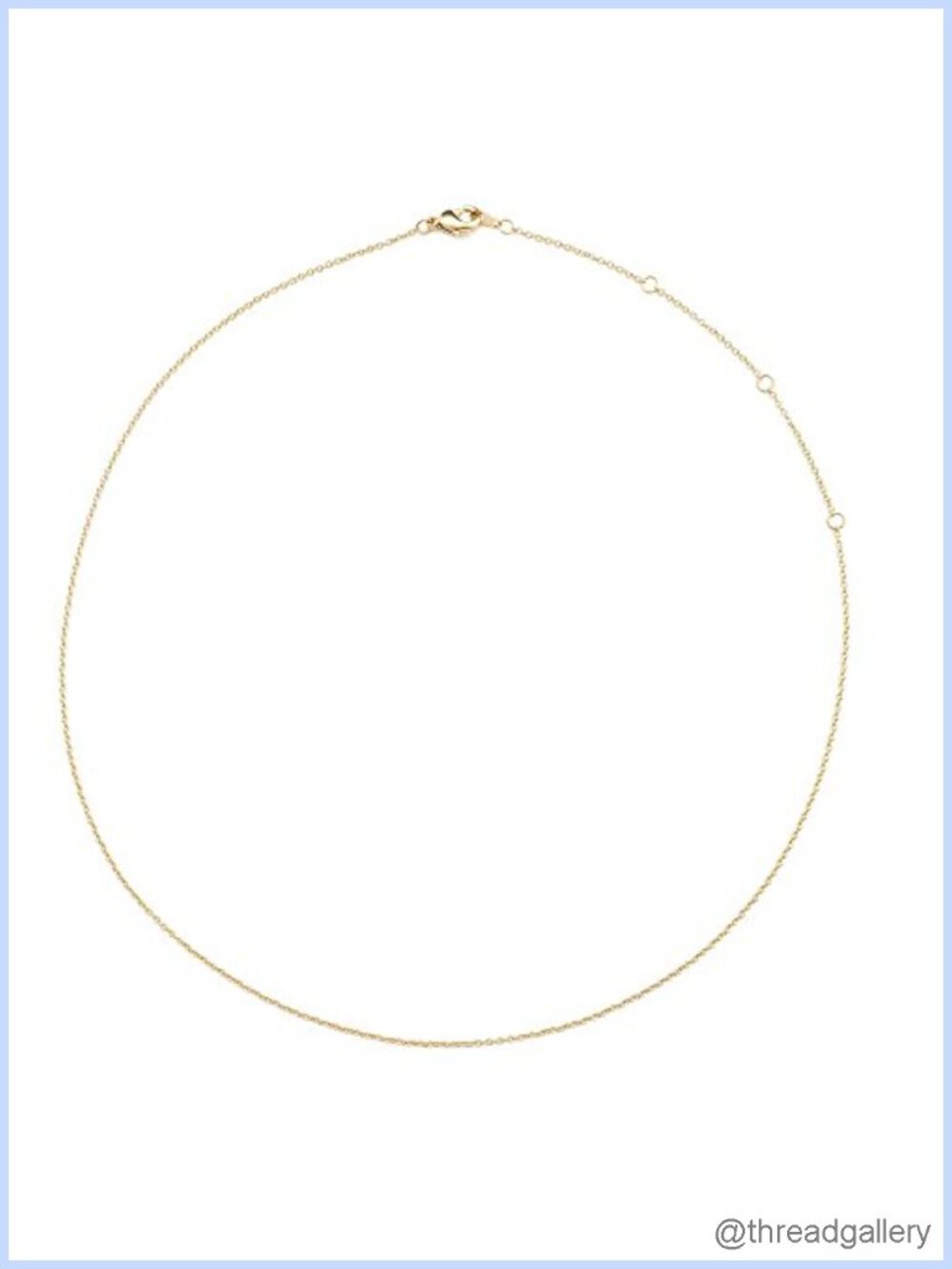 18k Gold Plated Adjustable Chain Choker Necklace Layering Minimalist Jewelry